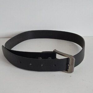 TED BAKER | Leather Belt Square Buckle Black Mens
